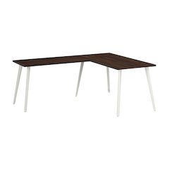 Vista 60W x 30D L Shaped Desk with Splayed Metal Legs