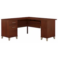 Somerset 60W L Shaped Desk with Storage