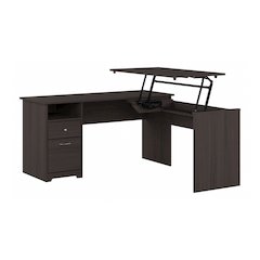 Cabot 60W 3 Position Sit to Stand L Shaped Desk