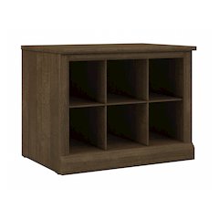 Woodland 24W Small Shoe Bench with Shelves