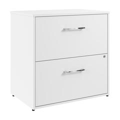 Hustle 2 Drawer Lateral File Cabinet in White