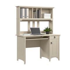 Salinas Small Computer Desk with Hutch