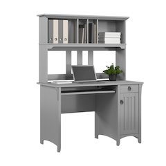 Salinas Small Computer Desk with Hutch