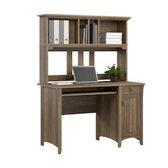 Salinas Small Computer Desk with Hutch