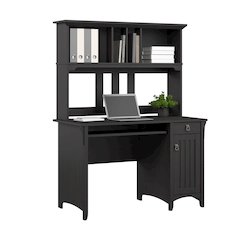 Salinas Small Computer Desk with Hutch
