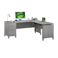 Somerset 72W 3 Position Sit to Stand L Shaped Desk