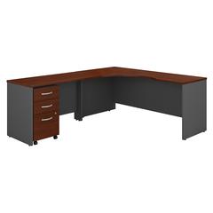 Series C Left Handed Corner Desk with Return and Mobile File Cabinet