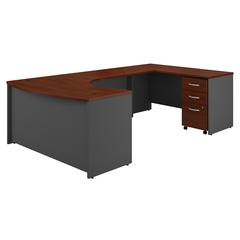 Bush Business Furniture Series C 60W Right Handed Bow Front U Shaped Desk