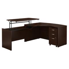 Series C 60W x 43D Left Hand L Shaped Desk with Mobile File Cabinet