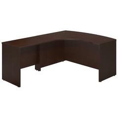 Series C Elite 60W x 43D Left Handed Bow Front L Shaped Desk with 36W Return