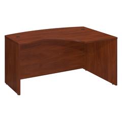 Bush Business Furniture Series C 60W x 43D Right Handed L Bow Desk, Hansen Cherry