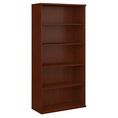 Bush Business Furniture Series C 36W 5 Shelf Bookcase, Mahogany