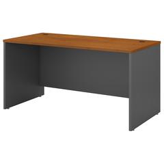 Bush Business Furniture Series C 60W x 30D Office Desk ,Natural Cherry/Graphite Gray