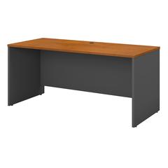 Bush Business Furniture Series C 60W x 24D Credenza Desk, Natural Cherry/Graphite Gray