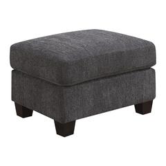 Ottoman with Fixed Cushion And Block Feet