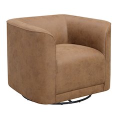 Wallace & Bay Brella Badlands Saddle and  Swivel Accent Chair