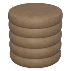 Brown Storage Ottoman with Reversible Solid Wood Tray Tops