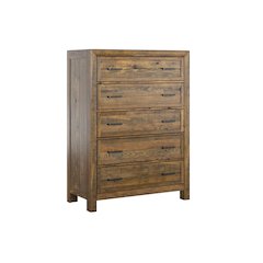 Wallce & Bay Mullen Caramel Brown 5-Drawer Chest