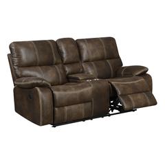 Power Reclining Loveseat with Dual Recliners, Hidden Storage
