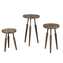 Lily 3pc Round Accent Side Tables