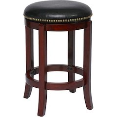 24" Cordova Swivel Stool, Cherry