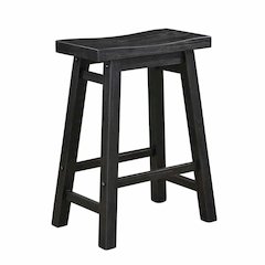 Sonoma Backless Saddle Counter Stool - Black Charcoal