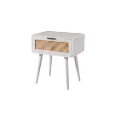 Cambria End Table - Zebrano Whitewash/Natural Cane