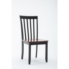 Bloomington Dining Chairs, Set of 2, - Black/Cherry