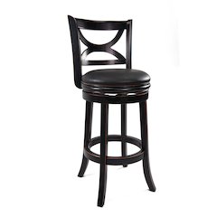 Florence Swivel Bar Stool - Black Sandthru Finish