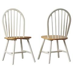 Title - Windsor Farmhouse Dining Chairs, Set of 2 - Cream/Natural
