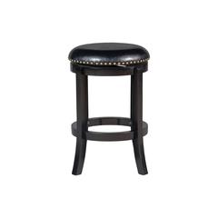 Cordova Swivel Backless Counter Stool - Black