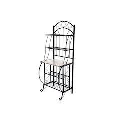 Valencia Baker's Rack with Faux Marble Shelf