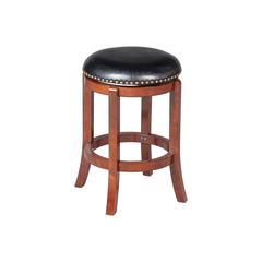 Cordova Swivel Backless Counter Stool - Cherry