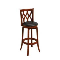 Cathedral Swivel Bar Stool - Cherry