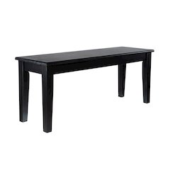 Shaker Dining Bench - Black