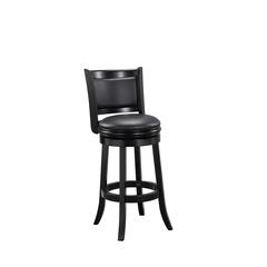 Augusta Swivel Bar Stool - Black