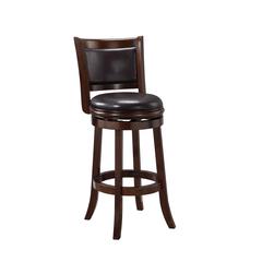 Augusta Swivel Bar Stool - Cappuccino/Dark Brown