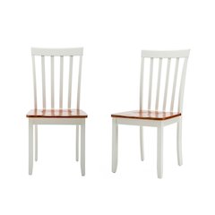Bloomington Dining Chairs, Set of 2 - Cream/Honey Oak