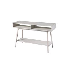 Wood Cambria Console Table - Zebrano Whitewash Finish