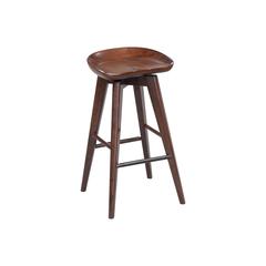 Bali Backless Swivel Bar Stool, Cappuccino