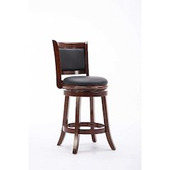 24" Augusta Swivel Stool, Cherry