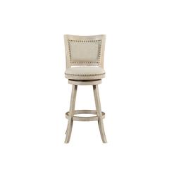 Melrose Swivel Bar Stool - Ivory Wire-Brush