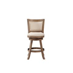 Melrose Swivel Counter Stool - Driftwood Wire-Brush