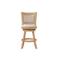 Melrose Swivel Counter Stool - Creme Wire-Brush