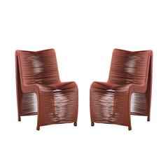 Loreins Outdoor Patio Chairs, Set of 2 - Terracotta