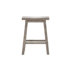 Sonoma Backless Saddle Counter Stool - Storm Gray Wire-Brush