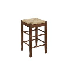 Square Rush Backless Counter Stool - Cappuccino