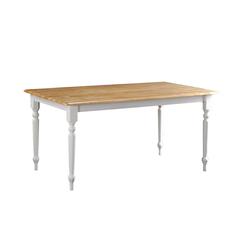 Farmhouse Table, White/Natural