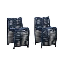 Lorenzo Blue Rope Counter Stool - Set of 2