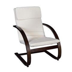 Mia Bentwood Reclining Chair- Mocha Walnut/ Beige